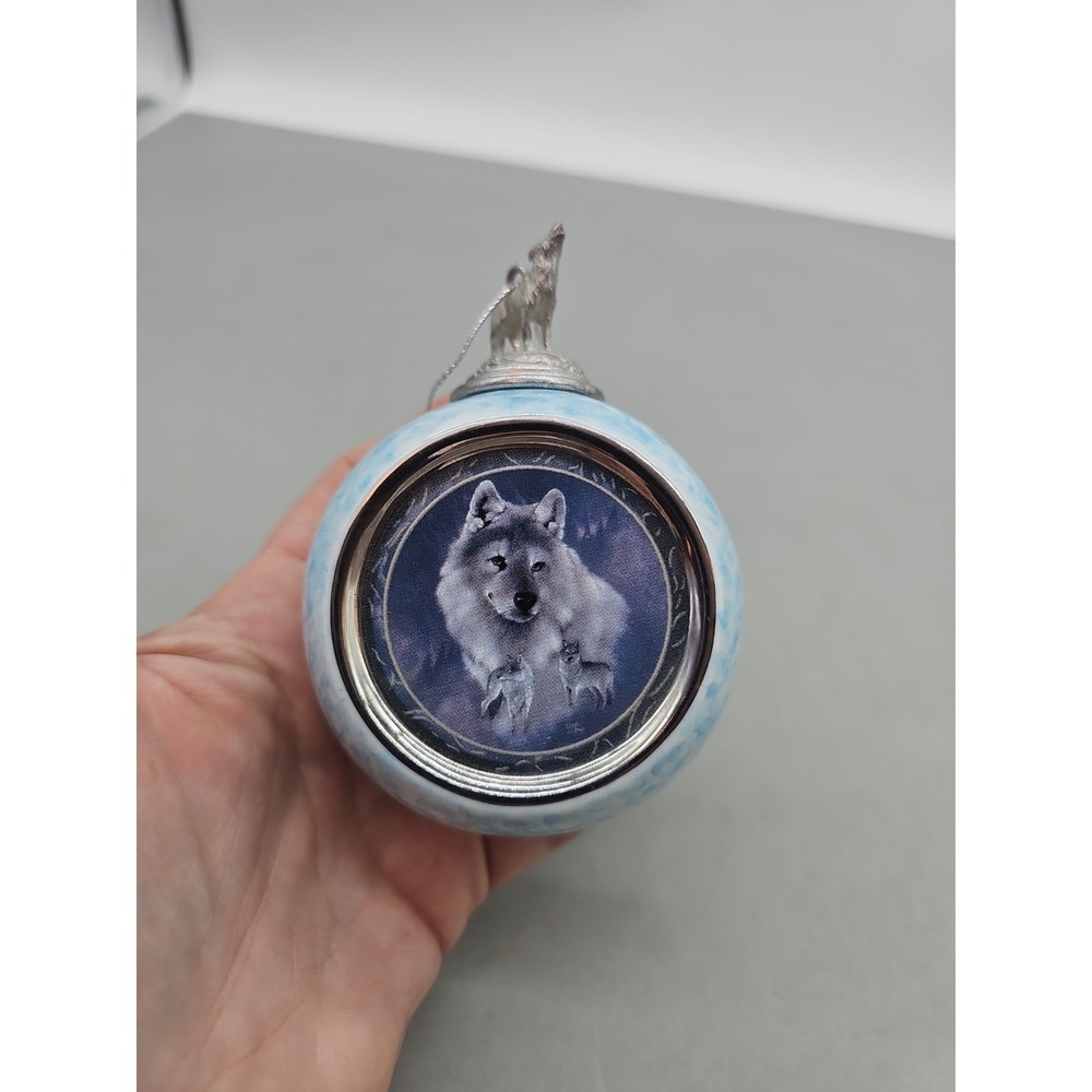 Spirit of the Wilderness - 1997 Bradford Exchange Wolf Ornaments - Evening Song